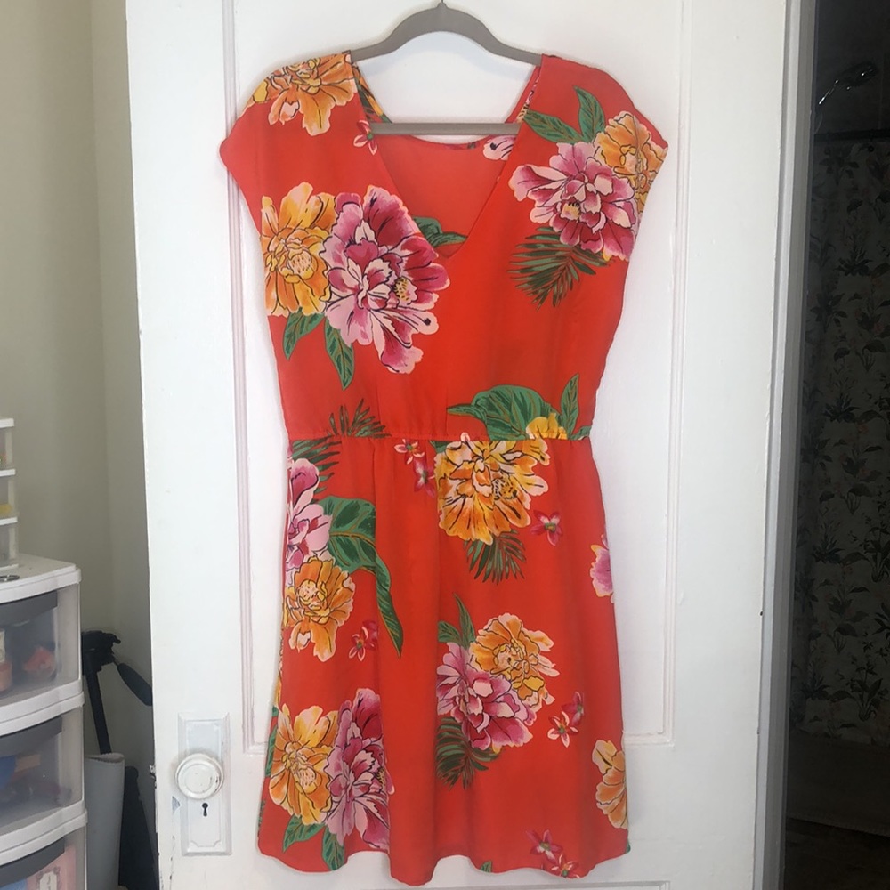 Tropical A-line Dress